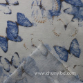 Good Design Butterfly Pattern T/C 65/35 Weft Knitted Printed Single Jersey Fabric For T-Shirt/Blouses/Dress